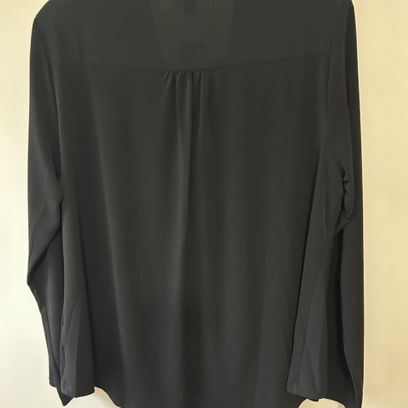 NWT DEEP BLACK ALFANI SIZE L  WOMANS TOP - Picture 2 of 2